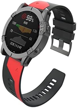 EEOMOIK 26 mm RAIXA RELAÇÃO RELAÇÃO REAGEM Strap para Garmin Fenix ​​6x 6 Pro Watch EasyFit Strap Strap para Garmin Fenix ​​5x