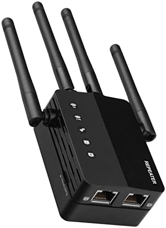 WiFi Extender Internet Signal Booster and Amplifier - Cobertura de longo alcance de até 6000 m² e 30 dispositivos, banda dupla 5 GHz