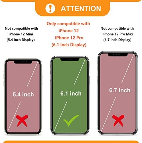 Caixa da carteira boca para iPhone 12/12 Pro com 3 slots de cartões Cash Titular Zipper Design premium PU PU Couro Robusto Fechamento magnético de 6,1 polegadas