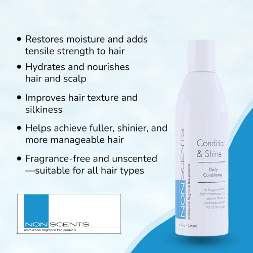 Condicionador de limpeza para homens e mulheres - Condicionador de cabelo para cabelos secos danificados - Hidratante e condicionador livre de fragrâncias para todos os tipos de cabelo - condicionador de cabelo hidratante para pele sensível