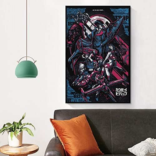 Cowboy Bebop-Science Fiction Aventura Anime Poster Pinturas de arte de parede Decoração de parede decoração Decoração da sala de