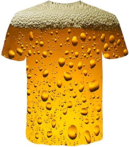 camisetas de cerveja lcepcy camisetas para homens imprimir 3d Prindes solteiros de manga curta de manga curta