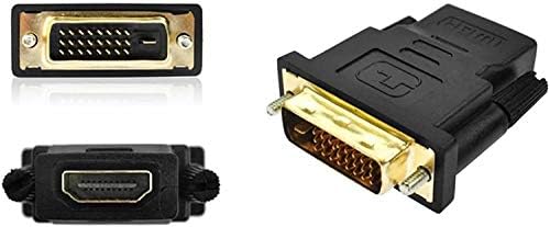 Upgoo DVI para adaptador HDMI, [2-PACK] DVI bidirecional Male para HDMI Feminino Conversor 1080p com conectores banhados a ouro