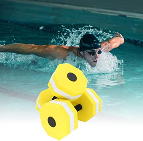 Dumbells aquáticos, halteres de água na natação halteres halteres de resistência à água com peso aeróbica EVA Fitness Barbells, halteres aquáticos