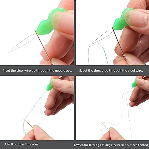 Eketirry Plastic Needleg Threaders, ferramenta de costura para máquinas de rosqueador de agulha de 20pcs para costurar artesanato,