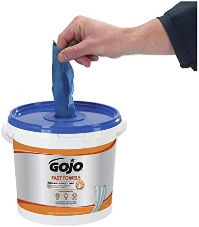 Gojo Industries 6298-04 Toalhas rápidas 6,93 pol. X 7,93 pol. Toalhas de limpeza manuais