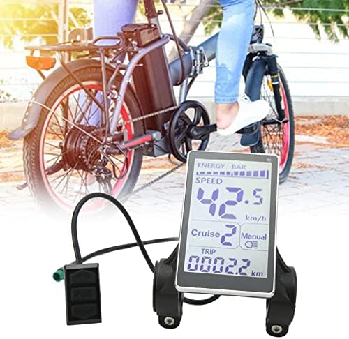 UXSIYA E Scooter LCD Display Medidor, Substituição 5 PINS PAINEL DE CONTROLO DE LCD LCD para 31,8 mm de bicicleta elétrica