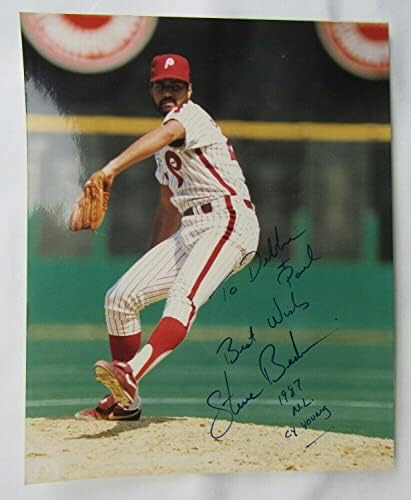 Steve Bedrosian assinado Autograph 8x10 Foto - Fotos autografadas da MLB