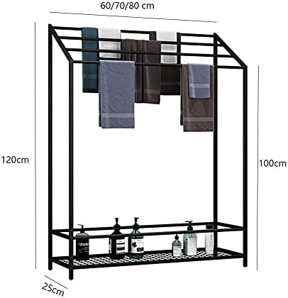 WXXGY moderno, suporte para toalhas de toalhas modernas Stand sozinho com prateleira de armazenamento e barras de toalha