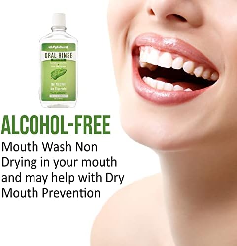Xyloburst Fresh Freshd Oral Lavagem na boca com xilitol natural - sem álcool, livre de flúor, SLS Free Cool Mint