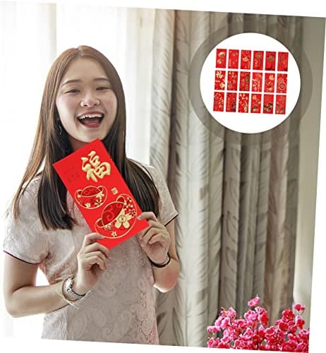 Hanabass 360 pcs dinheiro chinês bao para homens anos presente primavera suprimentos sortudos de Natal Hong Party Pockets Birthday the Bags desenho animado e ver ano e férias pais zodiac envelopes wedding