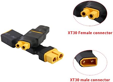 4PCS XT60 para XT30 Conversor de adaptador masculino plugue feminino para fpv drone rc lipo nimh carregador de bateria ESC