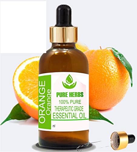 Ervas puras laranja puro e natural terapêutico de grau essencial com gotas de gotas de 50 ml