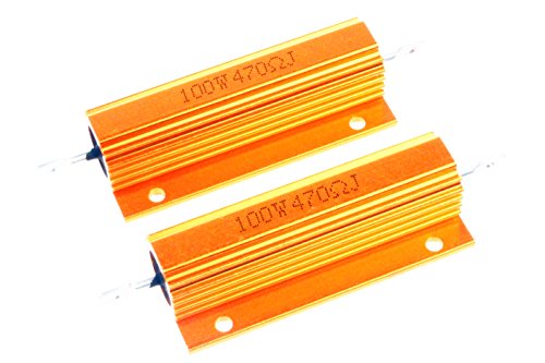 LM YN 100 watts 470 ohm 5% Resistores eletrônicos de concha de alumínio Resistores de metal ouro