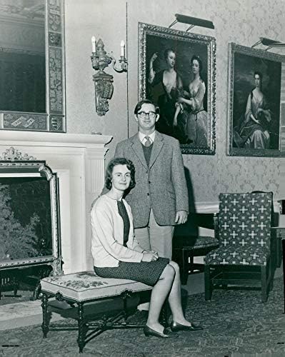 Foto vintage de Lady Anne Maitland e Mr.John Eyston.