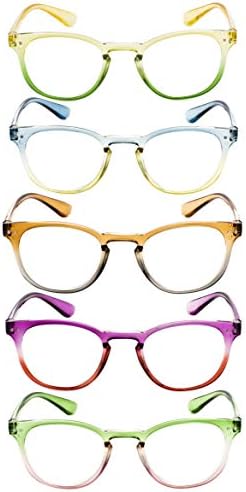 Gud senhoras lendo óculos 5 pares de leitores coloridos mulheres lendo óculos