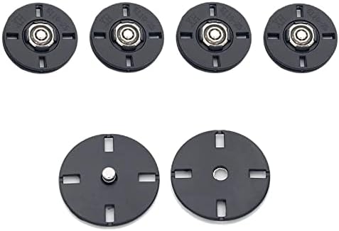 Botões de fivela de metal 5pcs/conjunto Butões de metal fivela invisível para roupas de costura de roupas acessórios de costura