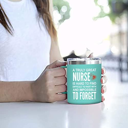 Enfermeira Presentes para Mulheres - Uma enfermeira verdadeiramente ótima é difícil de encontrar canecas de caneca de café Gretos do praticante de graduação de apreciação de enfermagem para enfermeiros, presentes engraçados de aniversário de Natal para enfermeira