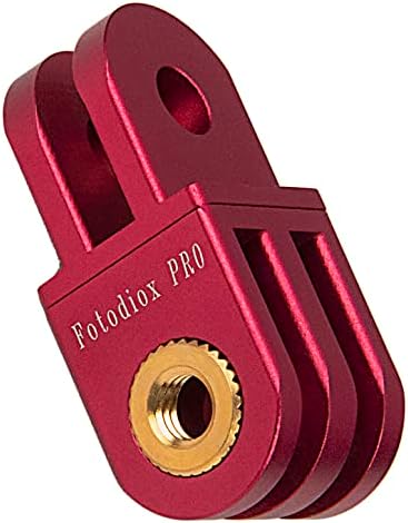 Fotodiox Gotough Red 90 graus Braço-braço de extensão de metal com giro de 90 graus compatível com GoPro Hero3, Hero3+, Hero4, Hero5, Hero6, Hero7 Sistema de Montagem de 2 p.