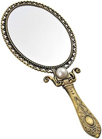 N/A 1pc portátil espelho de maquiagem portátil Decoração de espelho de espelho vintage Minfleld espelho de espelho cosmético Ferramenta de maquiagem de espelho cosmético