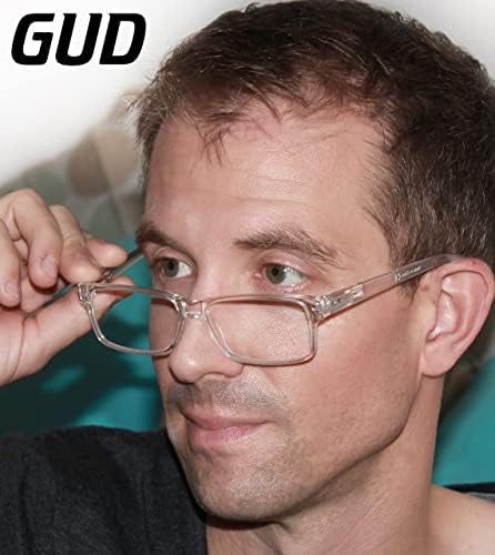 Gud Reading Glasses 8 Pares Classic Leitores retangulares leves para mulheres +3,00