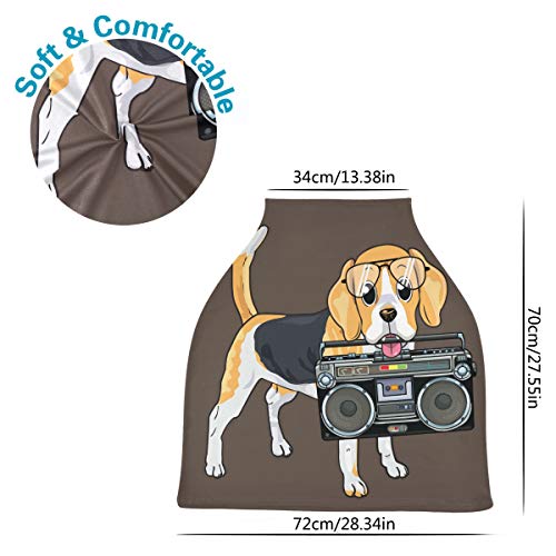 Capta de cachorro Bating Boombox Baby Car Seat Covers - Canopy Canopy Tampa de cadeira alta, dossel de carro de carro