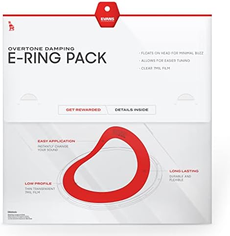 Evans E-Ring Pack, Rock-10, 12 , 14, 16