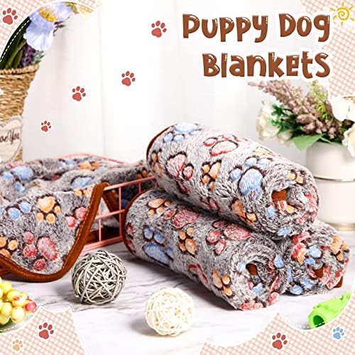 4 PCS Pet Blanket Dog Pupply Planta de palha de lã de lã para fã para cães de estimação de cão de estimação de gato de estimação quente e macio