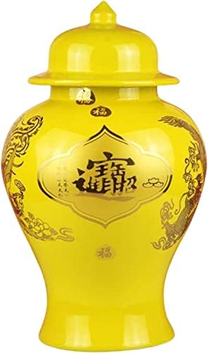 Depila Classical Ceramic Ginger Jars Flower Pote Centropipe Handicraft Recurter com vaso decorativo de jarra de armazenamento
