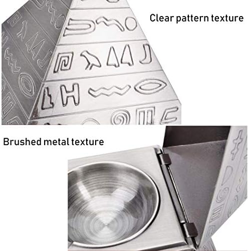 Weiping - Creative 3D Texture Pyramid Modeling Ashtray Cinzel personalizado Decorativo Presente de cinzas da sala do
