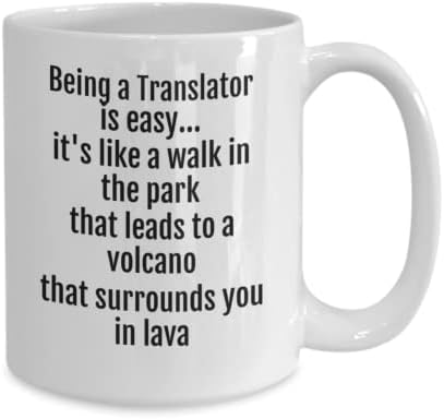 Ser um tradutor é uma caneca fácil, xícara de café para tradutor, presente para tradutor,