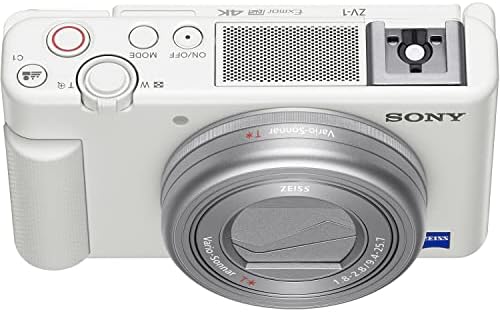 Câmera digital da Sony ZV-1 Zeiss + LED + Tripé de aranha + Card de memória de 64 GB + pacote acessório de vlogging
