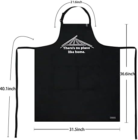 Simmusse 2pack Avental ajustável Bibr Size Big Size engraçado com 2 bolsos grandes e 1 bolso de caneta para homens e mulheres avental