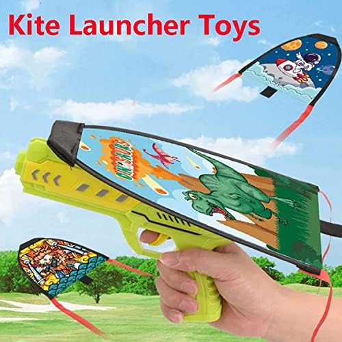 Kite Launcher Toys Launcher Ejeção Kite Beach Conjunto de brinquedos, 2023 Novo brinquedo de pipa de praia ao ar livre para jogo