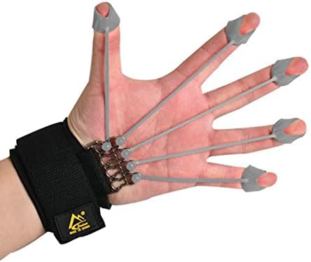 Exercício de dedos, 5pcs elástico Silicone Hand Acessórios para fortalecimento portátil Exercício de aderência para adultos Treinamento de força de aderência