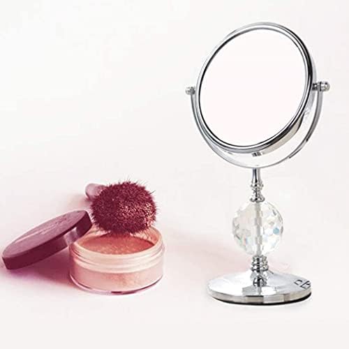Espelho de maquiagem de espelho pequeno highkas, espelho de espelho de beleza de dois lados de duas lados