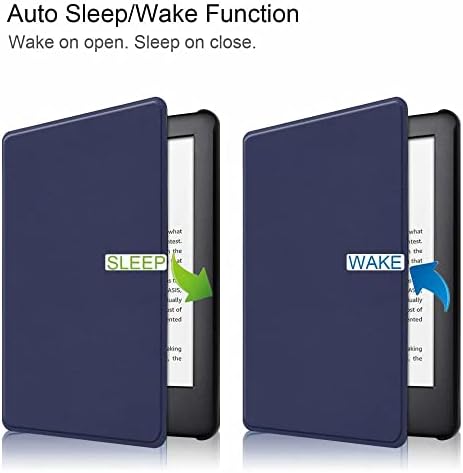 JNSHZ Kindle Paperwhite Signature Edition E -Reader Tampa - Capa de e -book de couro Faux PU 6,8 polegadas com despertar/sono