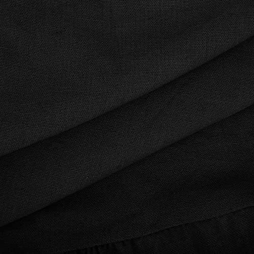 Vestidos de linho de algodão gráfico de algodão de algodão fofo BRKEWI STAND STAND CLARE CAPA MONTAGEM DE CAPA VESTIDO