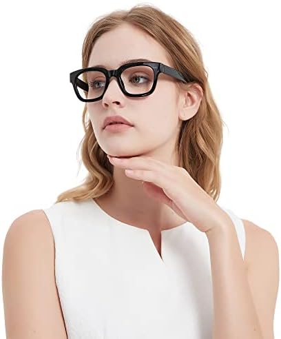 Zxyoo 3 pacote de óculos de leitura de estilo Oprah para homens, Blue Blocking Computer Readers com dobradiça de primavera