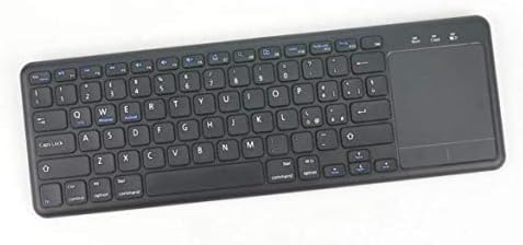 Teclado de onda de caixa compatível com asus chromebook flip cm3 - teclado mediane com touchpad, USB FullSize Keyboard PC TrackPad sem fio para asus chromebook flip cm3 - jet preto
