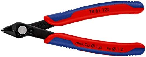 Knipex 78 81 125 Cutter eletrônico super-knips 4,92 óleo endurecido