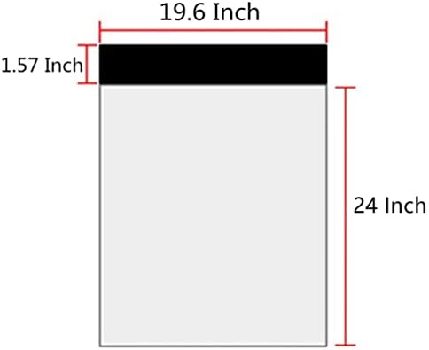 19,6 x 26 polegadas Poly Mailers, grandes envelopes de navegação auto-sellingtes de embalagem de plástico 6 PCs