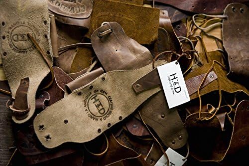 Hide & Drink, banda de tornozelo de couro macia durável rústica, fivela de metal de latão, duas tiras para cada perna, presentes vintage clássicos para ciclistas, feita à mão inclui 101 anos de garantia