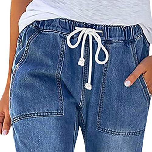 Maiyifu-gj Mulheres puxam Jeans de jeans angustia