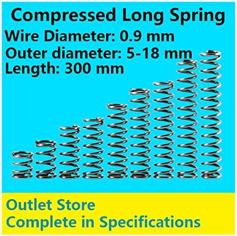 As molas de compressão são adequadas para a maioria dos reparos que eu retorno com a compressão da mola, pressão longa da mola, diâmetro do fio de mola longa de 0,9 mm, diâmetro externo 5-14mm, comprimento 300 mm)