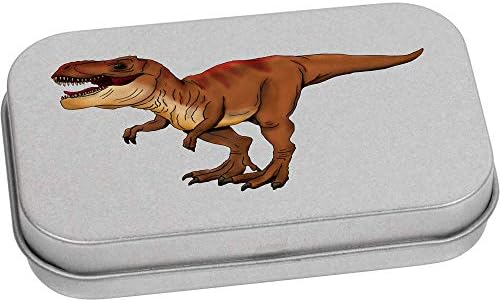 Azeeda 'Roaring T-Rex' Metal Articled Stationery Tin / Storage Box