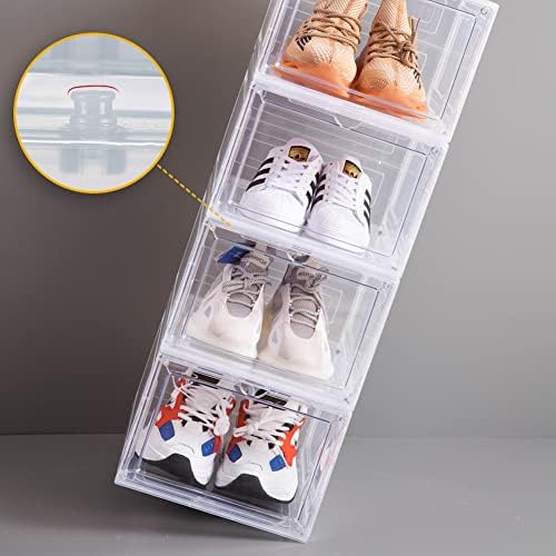 AtéLite 6 embalagem grande caixa de sapatos frontal de queda+ 6 lateral de 6 pacote abre a caixa de armazenamento de sapatos
