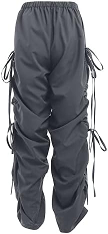 FIT 21 calças de carga de cintura alta feminina calça de carga folgada para mulheres jogador perna reta larga calças
