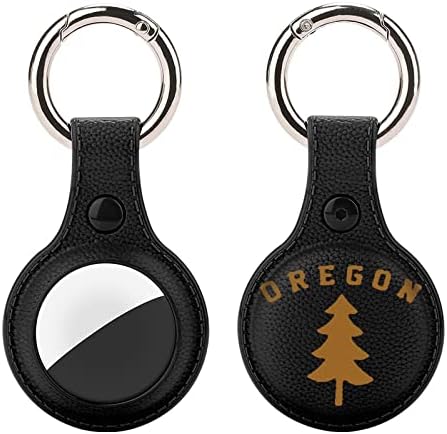 Oregon Douglas Pine Tree Protective Case Compatível para o suporte do localizador anti-perdido com o anel-chave para carteira