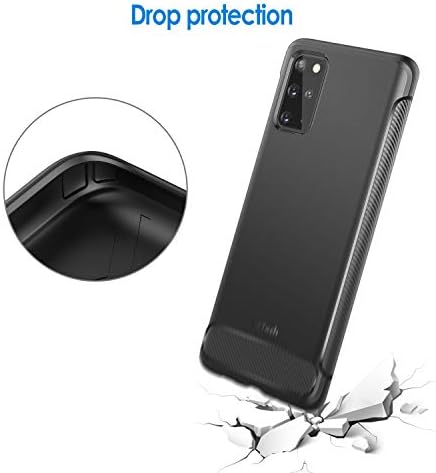 Jetch Slim Fit Case para Samsung Galaxy S20 Plus / S20+ 5G, tampa fina de telefone com absorção de choque e design de fibra